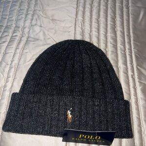 Polo by Ralph Lauren Charcoal Knit Beanie